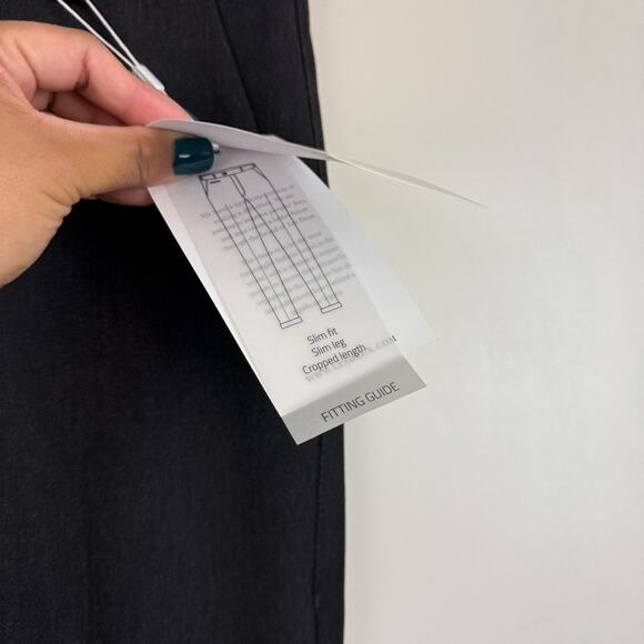 NWT Les Deux Como Suit Pants Slim Fit in Anthrazit Black - 32x30 32/30 - Picture 3 of 9